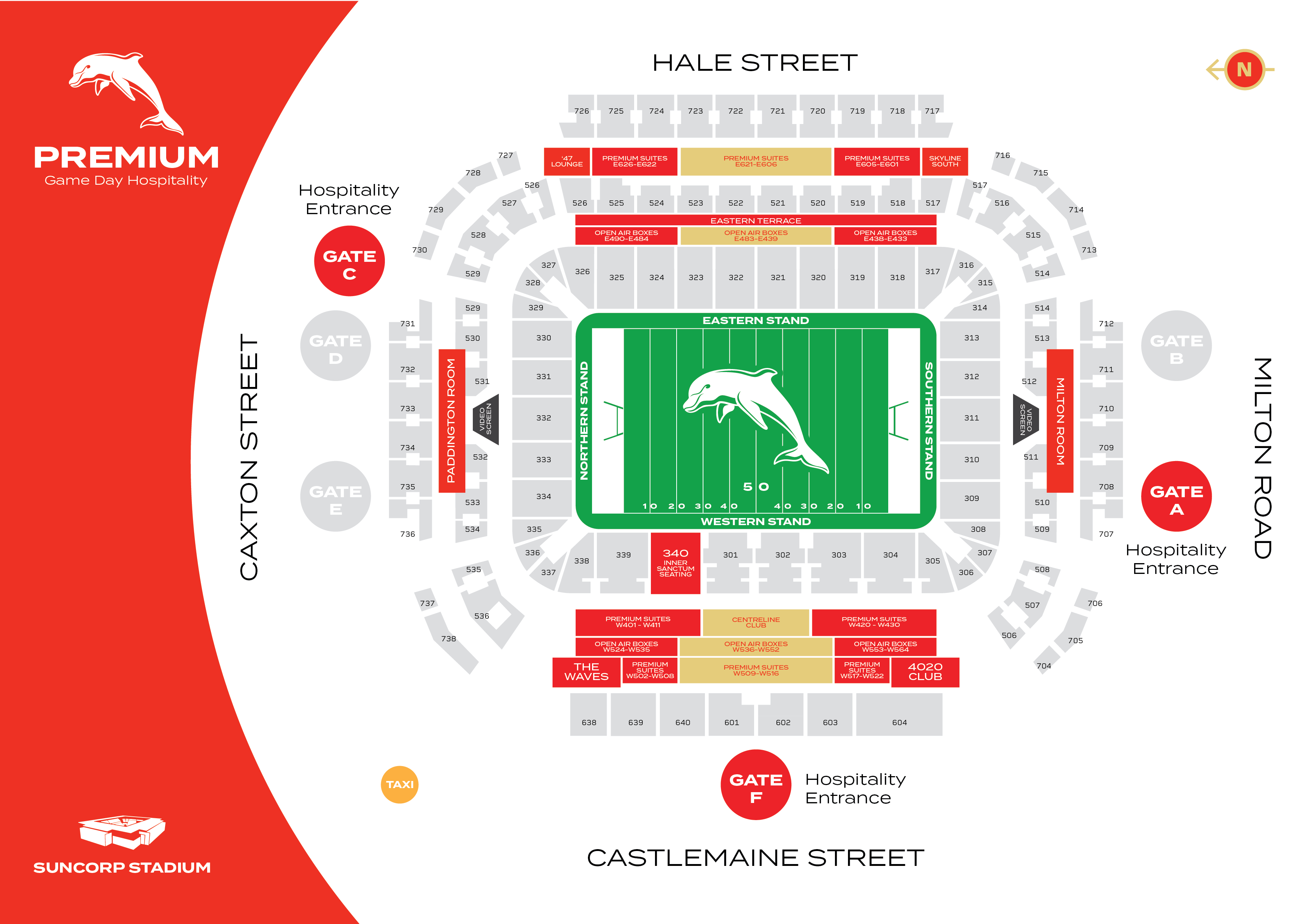 Suncorp Stadium Chairman's Club Game Day Hospitality Information